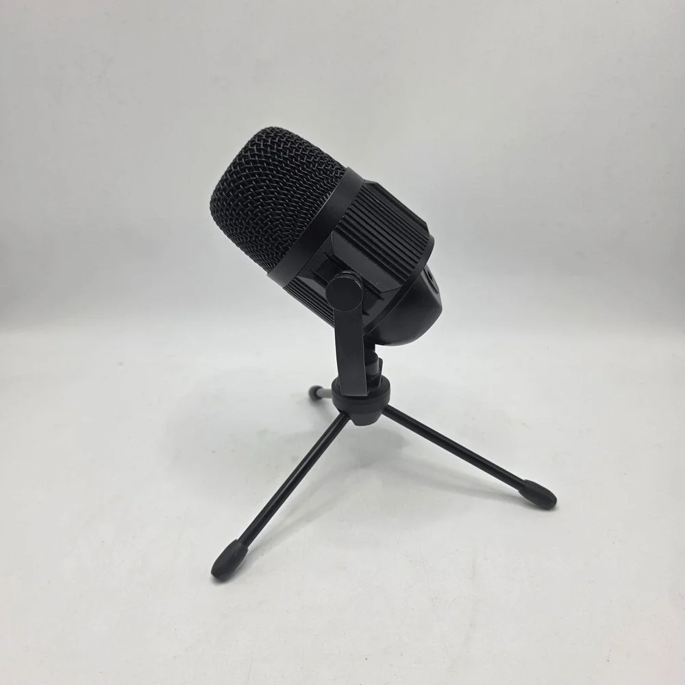 Unbranded Desktop USB‎ Microphone Black Tripod Stand Retro Gaming Podcast Mic